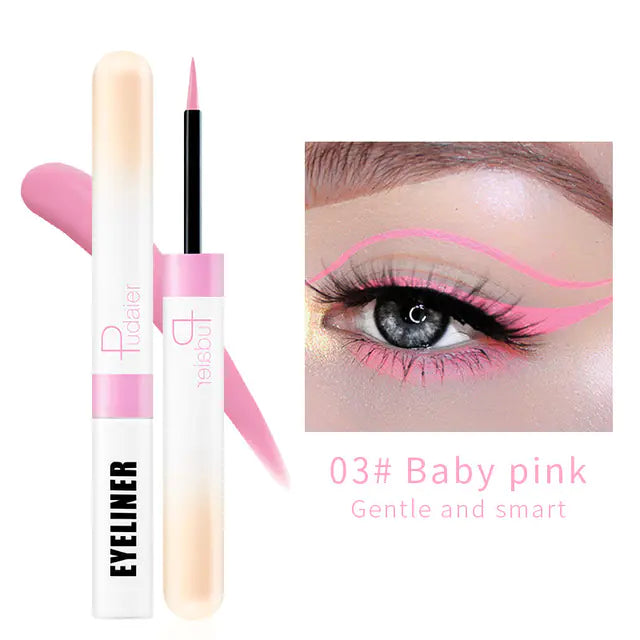 12 Colors Glitter Waterproof Eyeliner Set
