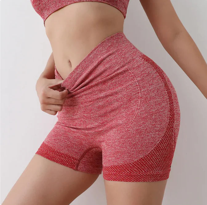 High-Waist Quick-Dry Yoga Shorts – Anti-Slip & Stretch
