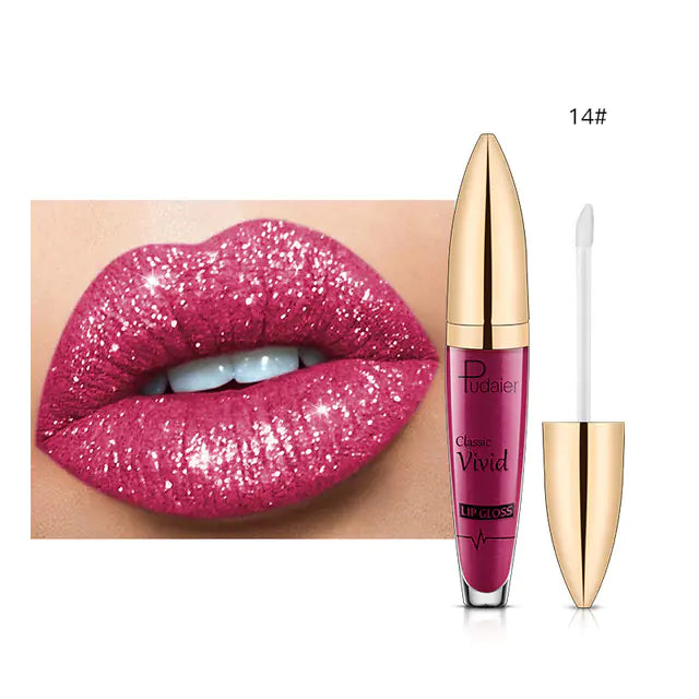 Matte Shimmer Glitter Liquid Lipstick - Sparkle Lips