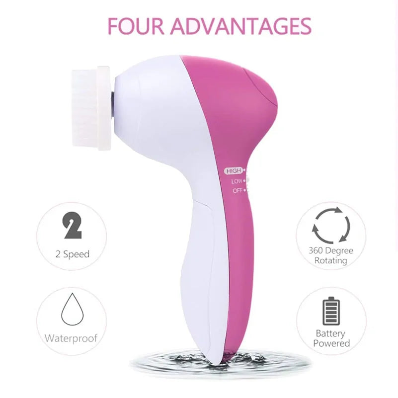 Silicone Face Cleansing Brush - Deep Clean & Glow