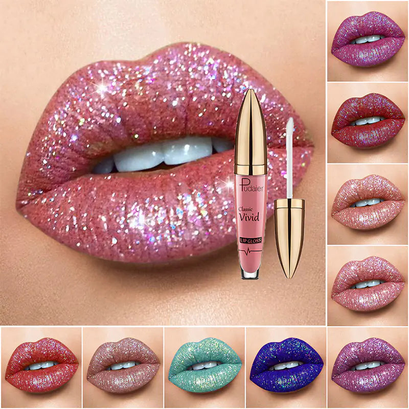 Matte Shimmer Glitter Liquid Lipstick - Sparkle Lips