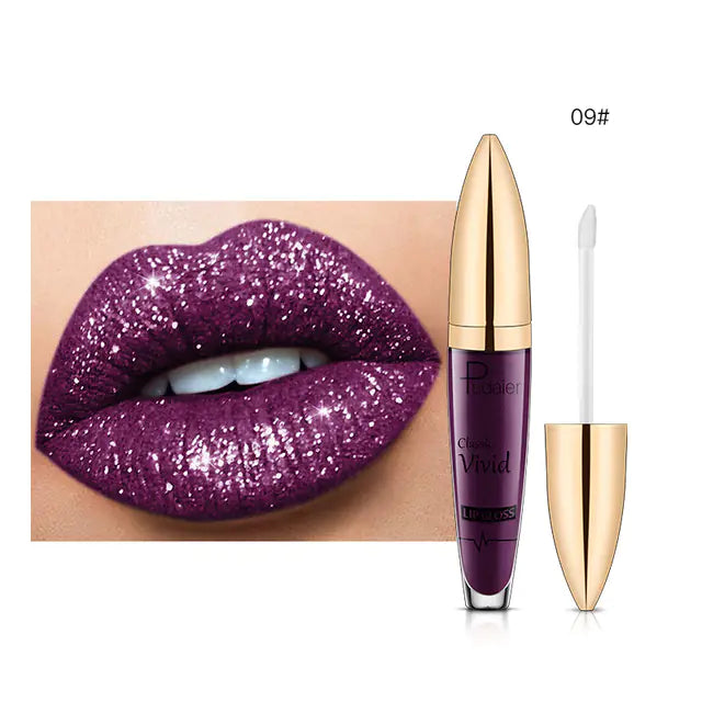 Matte Shimmer Glitter Liquid Lipstick - Sparkle Lips