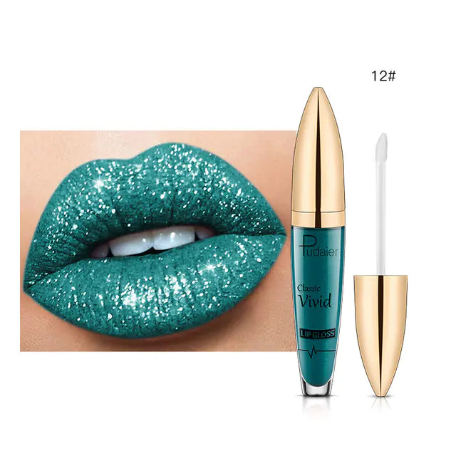 Matte Shimmer Glitter Liquid Lipstick - Sparkle Lips