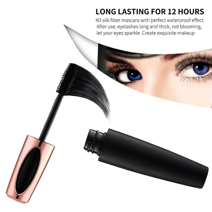 4D Silk Fiber Mascara Waterproof Lengthening & Volume
