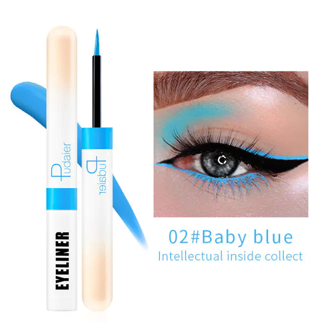 12 Colors Glitter Waterproof Eyeliner Set