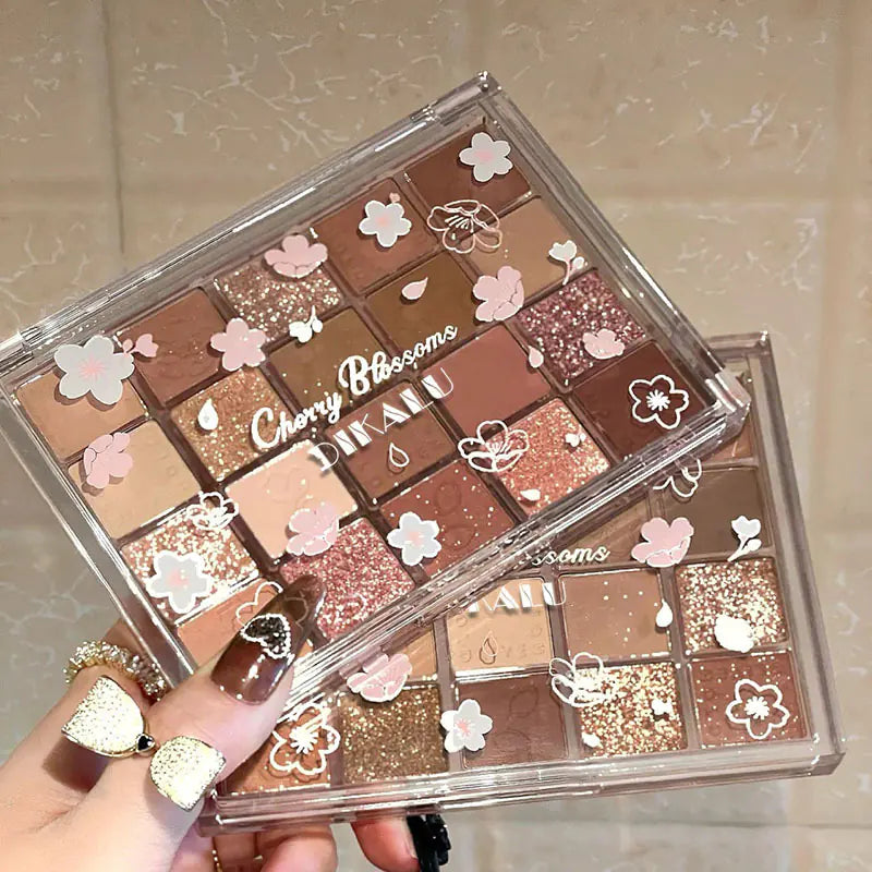 Sakura Bloom 20-Color Glitter Eyeshadow Set