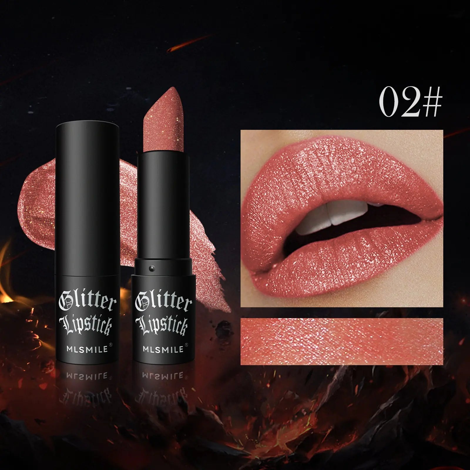 Glitter Lipstick – Metallic & Hydrating