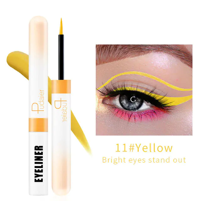 12 Colors Glitter Waterproof Eyeliner Set