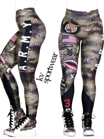 Military Chic Sculpting Leggings
