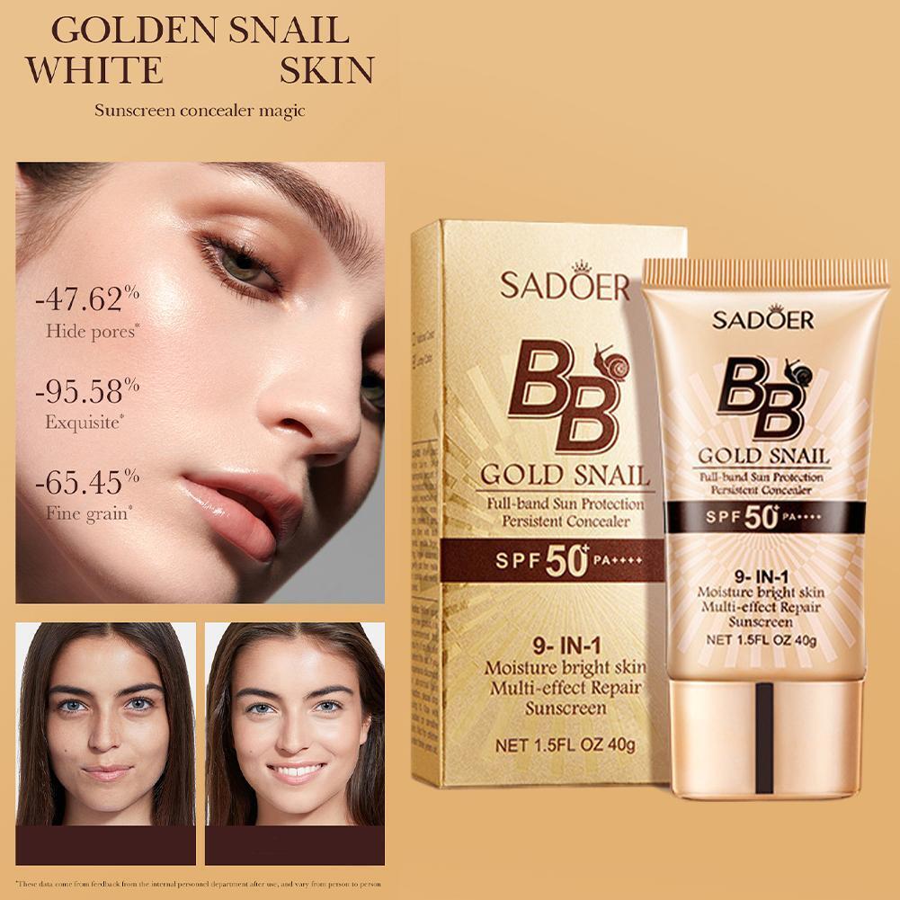 Gold Snail BB Cream SPF50+ – Moisturizing &amp; Long-Wear