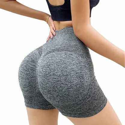 High-Waist Quick-Dry Yoga Shorts – Anti-Slip &amp; Stretch