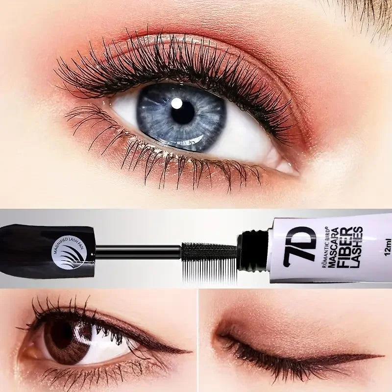 Black 7D Waterproof Mascara – Long-Lasting &amp; Smudge-Proof