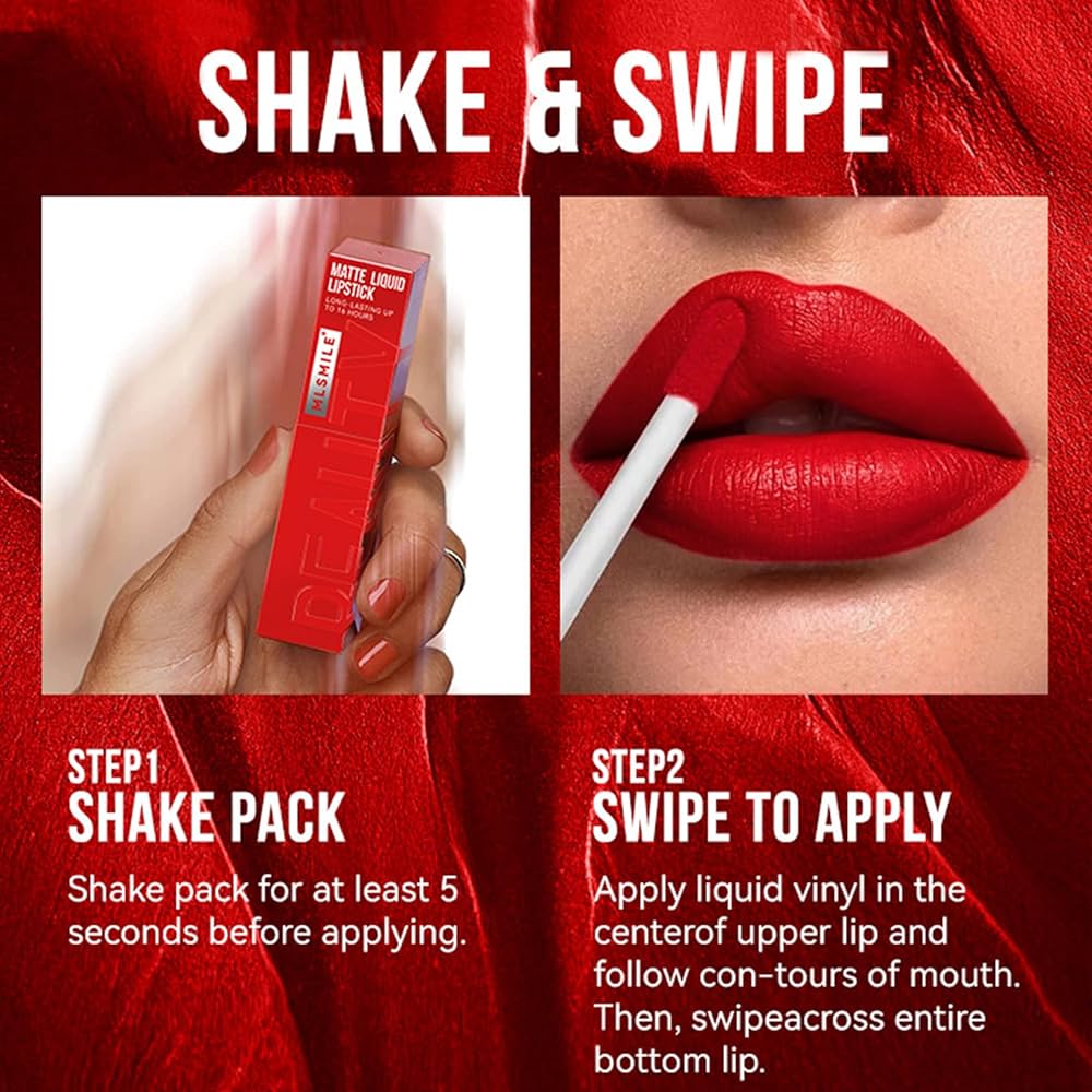 6 Colors Matte Liquid Lipstick Set