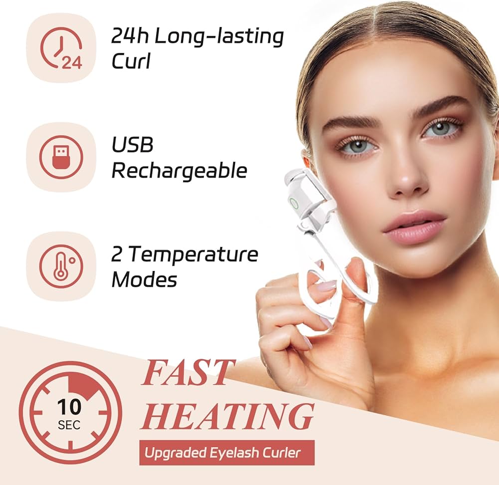 Electric Eyelash Curler - Heated Long-Lasting Curl