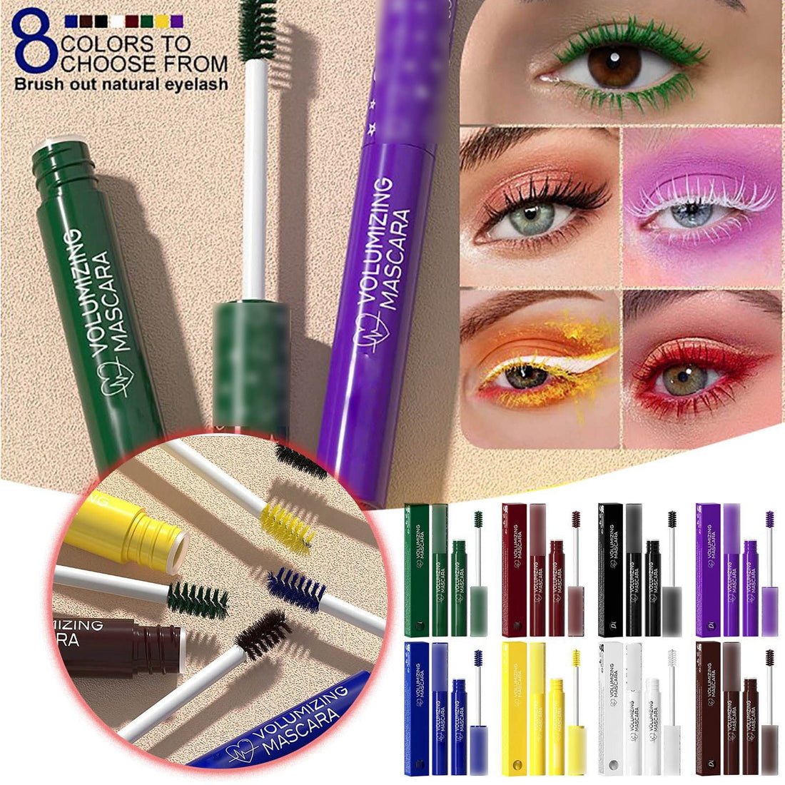 Colorful Curling Mascara – Bold, Long-Lasting Color
