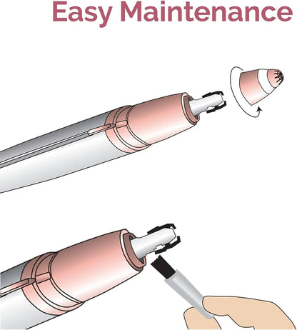 Painless Electric Facial Hair Remover Precision Eyebrow Trimmer