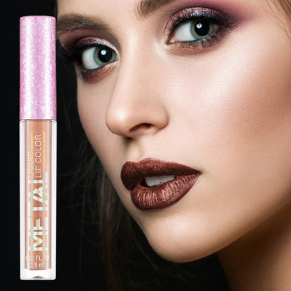 12-Piece Metallic Glitter Lipstick Kit