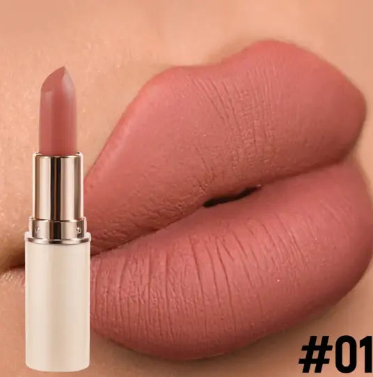 Matte Lipstick Half Cylinder - Long-Lasting Color