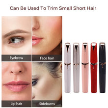Load image into Gallery viewer, Painless Facial Hair Remover Electric Eyebrow Trimmer