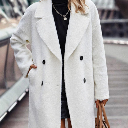 Velvet Elegance Winter Coat – Luxe Warm &amp; Chic Design