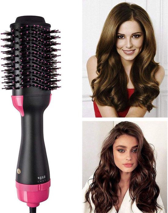 2-in-1 Hot Air Brush Hair Dryer &amp; Volumizer – Smooth, Frizz-Free Styling