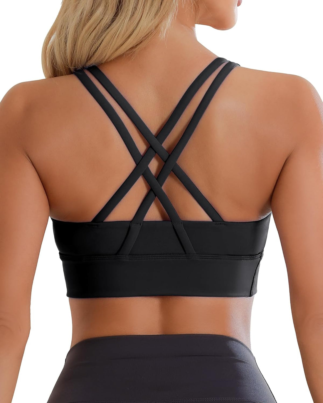 Cross-Back Supportive Yoga Bra – Stylish &amp; Comfortable