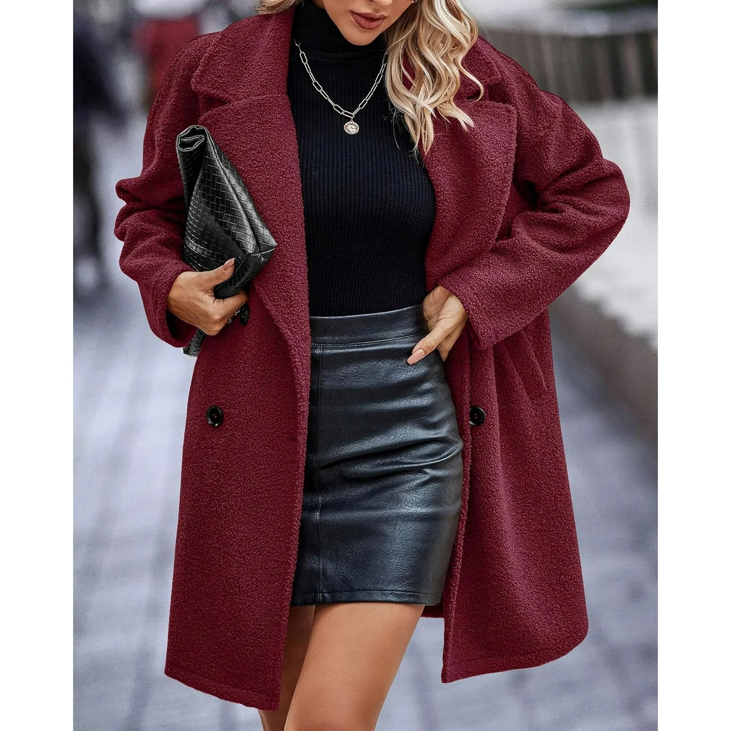 Velvet Elegance Winter Coat – Luxe Warm &amp; Chic Design