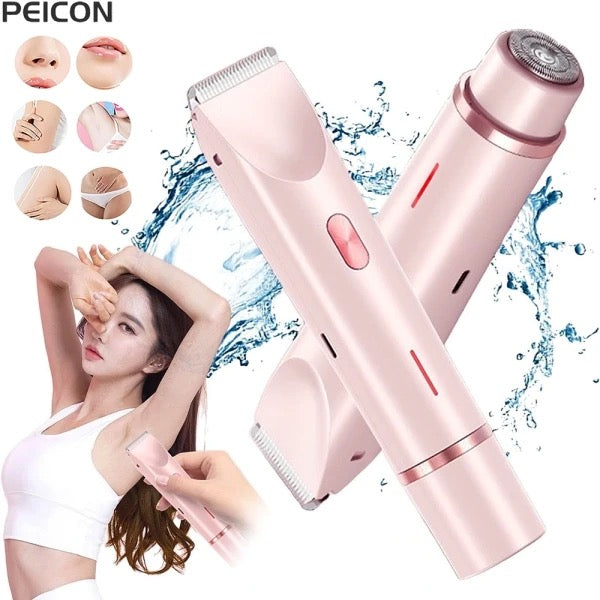 Hybrid Hair Trimmer &amp; Electric Razor - 2-in-1 Grooming
