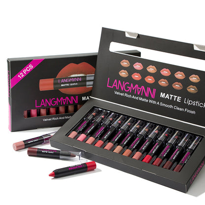 12-Piece Long Lasting Matte Lipstick Kit