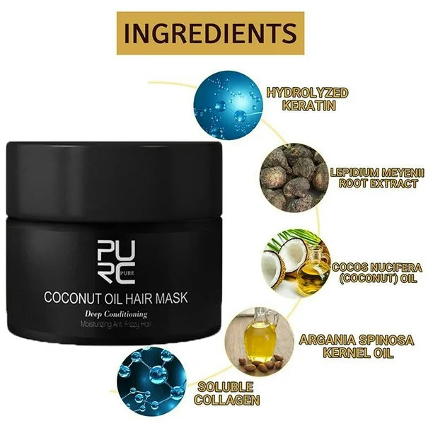 Anti-Shedding Smooth Hair Mask – Frizz Control &amp; Nourishment