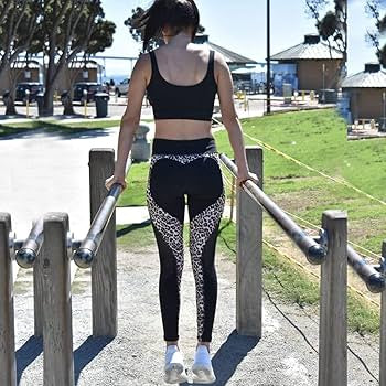 Leopard Print Mesh Leggings