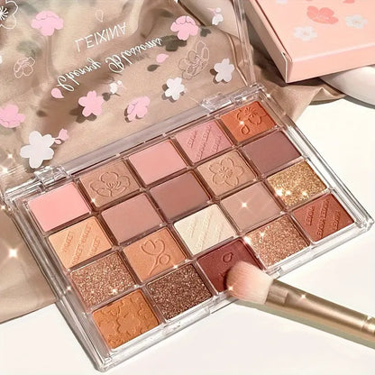 Sakura Bloom 20-Color Glitter Eyeshadow Set