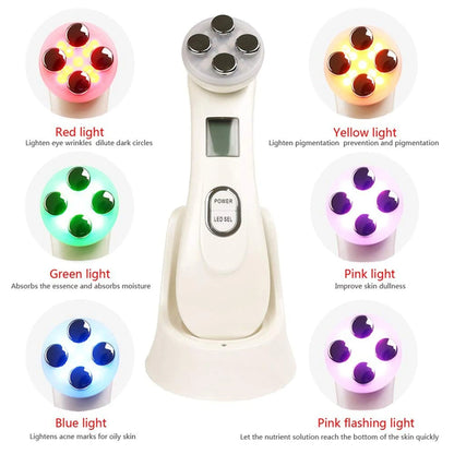 LED Light Therapy Facial Massager - Anti-Aging