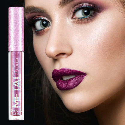 12-Piece Metallic Glitter Lipstick Kit