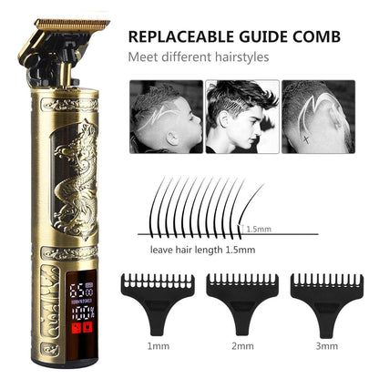 Dragon T9 Pro Wireless Hair Clippers - Professional