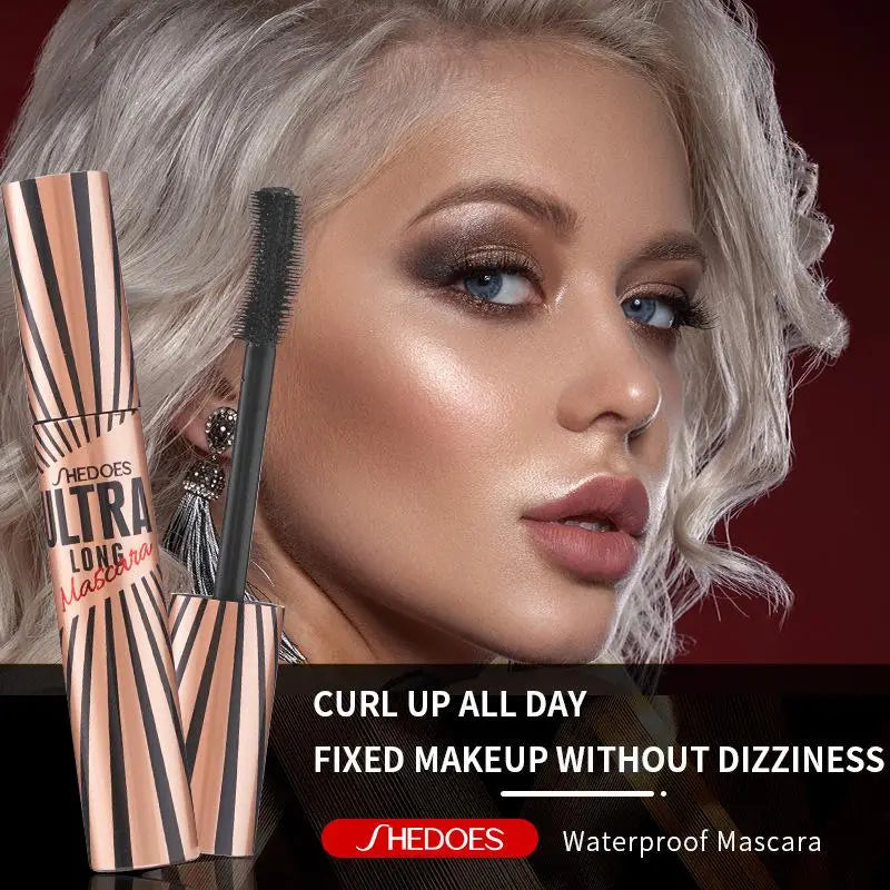 4D Waterproof Mascara – Curved Meniscus Brush for Lift