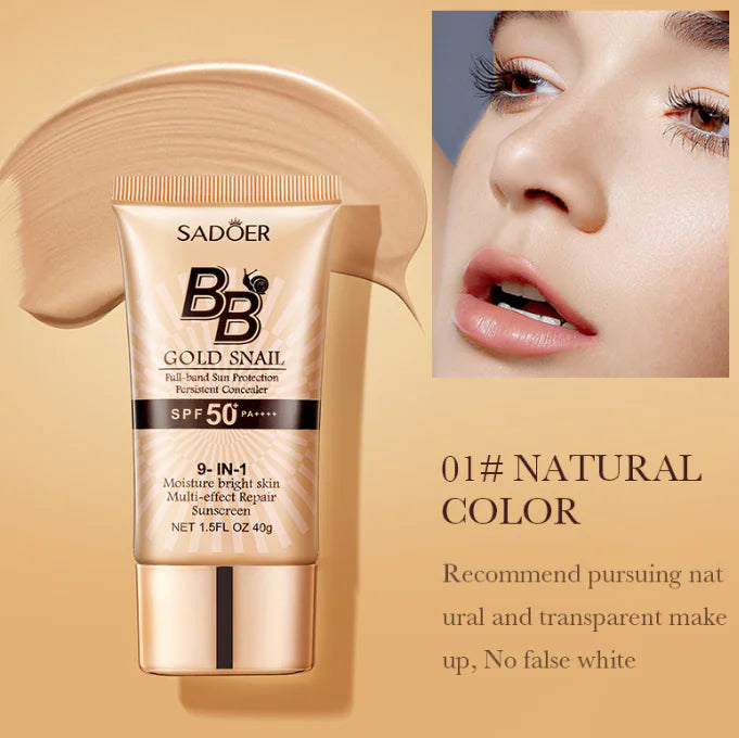 Gold Snail BB Cream SPF50+ – Moisturizing &amp; Long-Wear