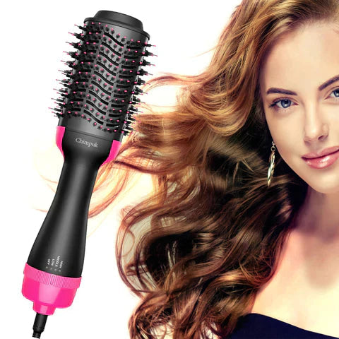 2-in-1 Hot Air Brush Hair Dryer &amp; Volumizer – Smooth, Frizz-Free Styling