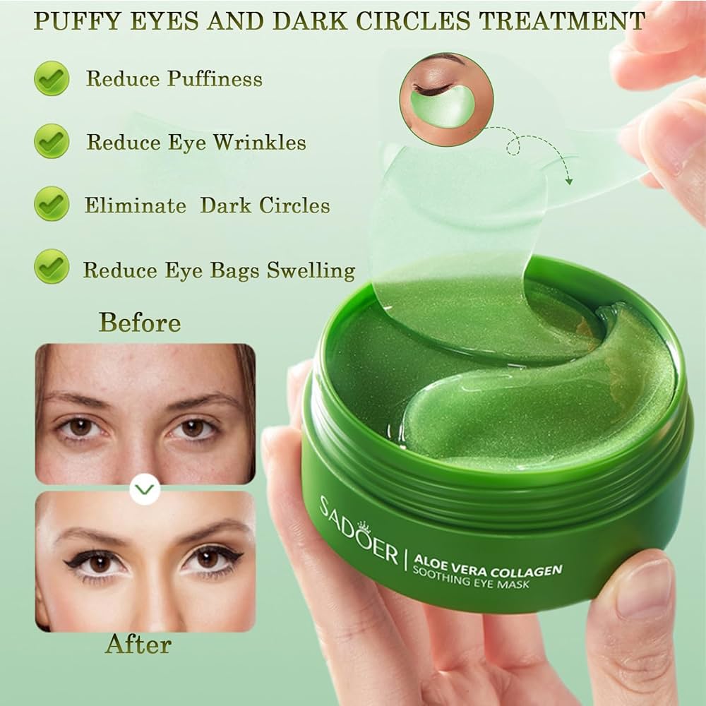 Aloe Collagen Eye Mask – Hydrate, Brighten &amp; Smooth