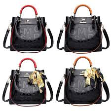 Elegant Embossed Leather Handbag