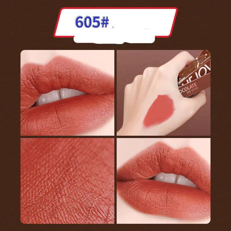 Matte Lip Glaze Velvety Lipstick - Long-Lasting