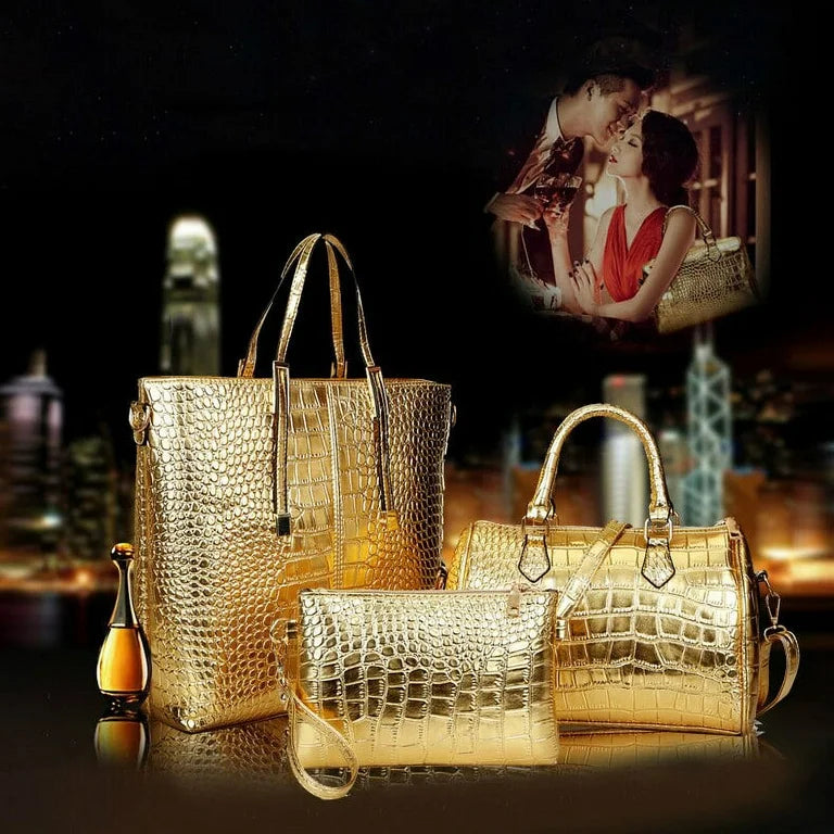 Triple Chic Set - 3-Piece Handbag Collection