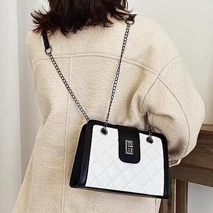 Diamond Chic Tote - Elegant Quilted Handbag