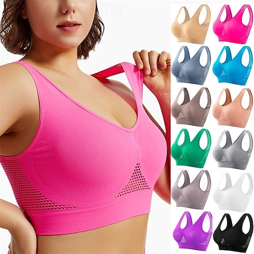 Seamless Wireless Sports Bra – Breathable Comfort