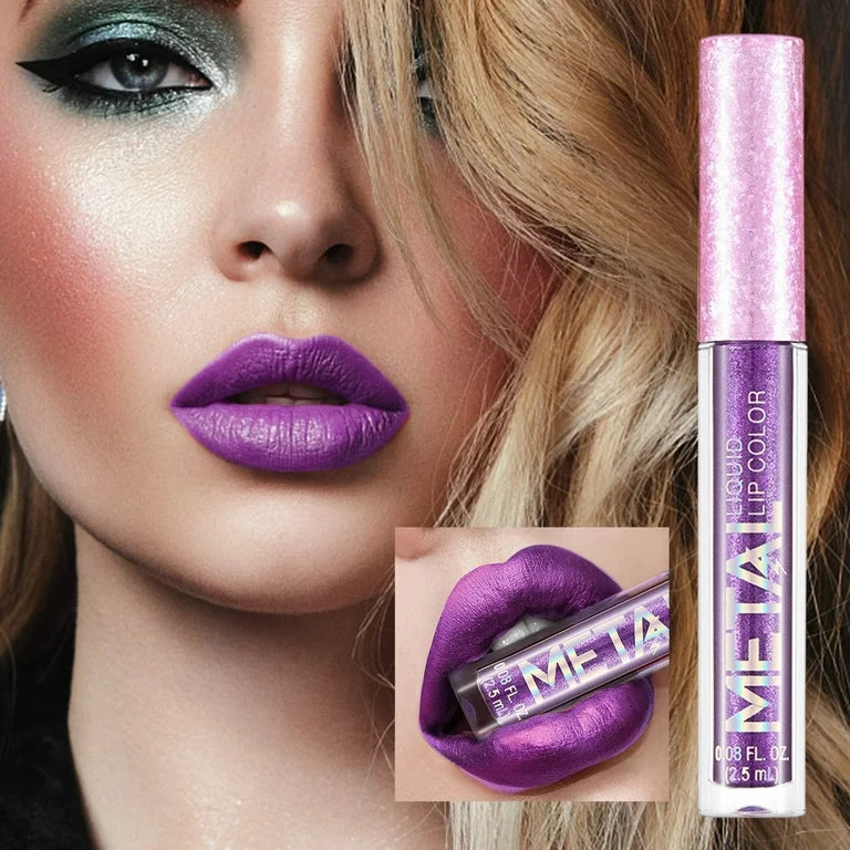 12-Piece Metallic Glitter Lipstick Kit
