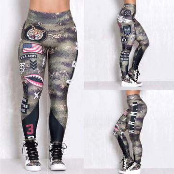 Military Chic Sculpting Leggings