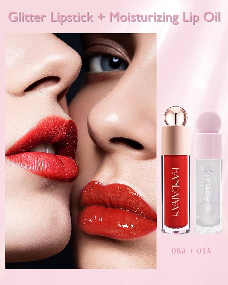 Glittery Matte Lip Gloss – Moisturizing Velvet Finish