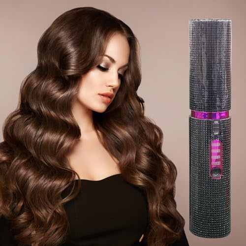 Wireless Automatic Hair Curler – Crystal Diamond Design