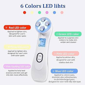 LED Light Therapy Facial Massager - Anti-Aging