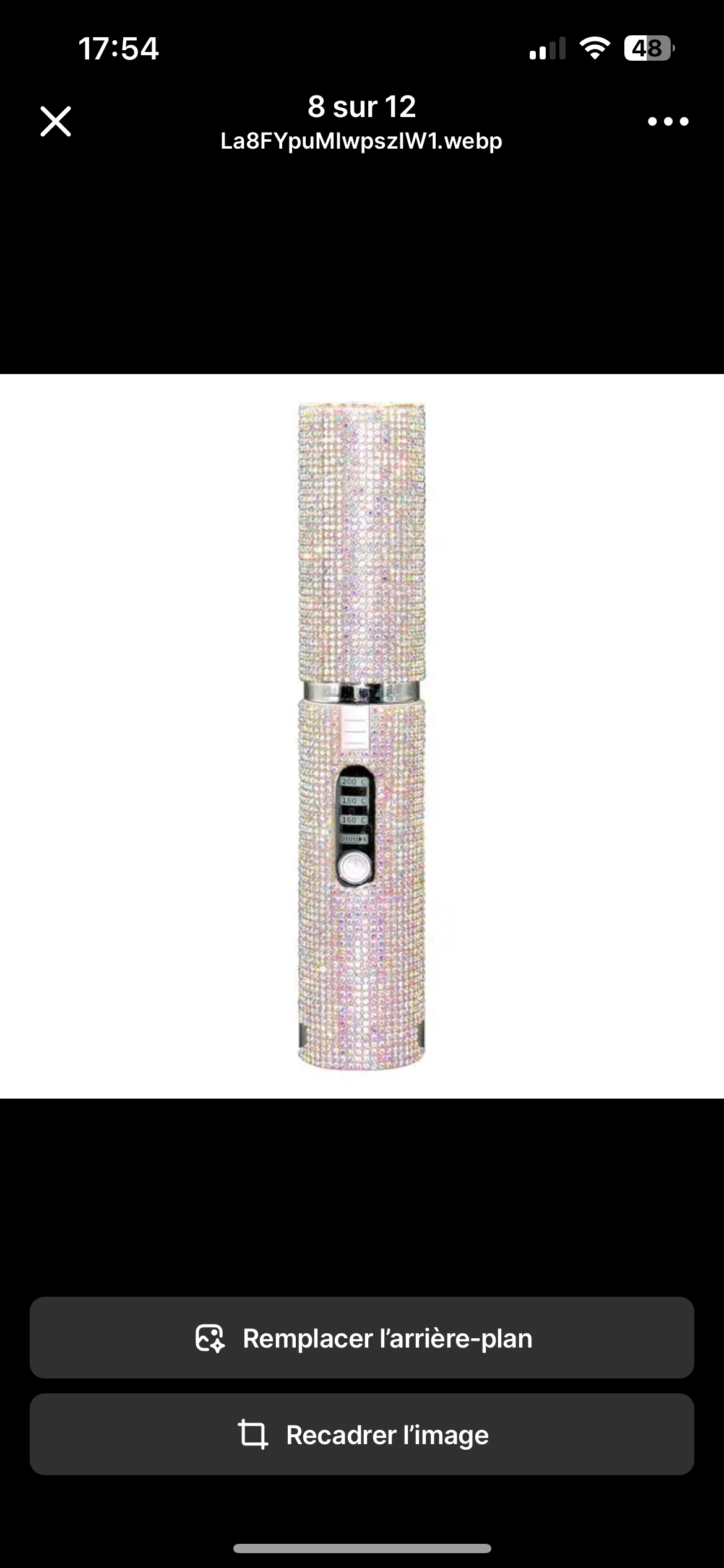 Wireless Automatic Hair Curler – Crystal Diamond Design